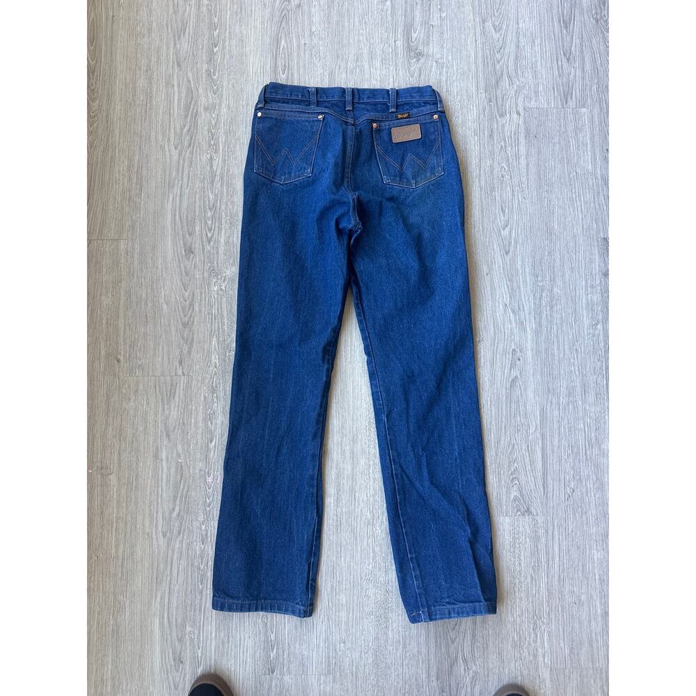 Wrangler 13MWZ A001 Cowboy Cut Jeans Mens 35x38 Blue Western Denim - Picture 2 of 4